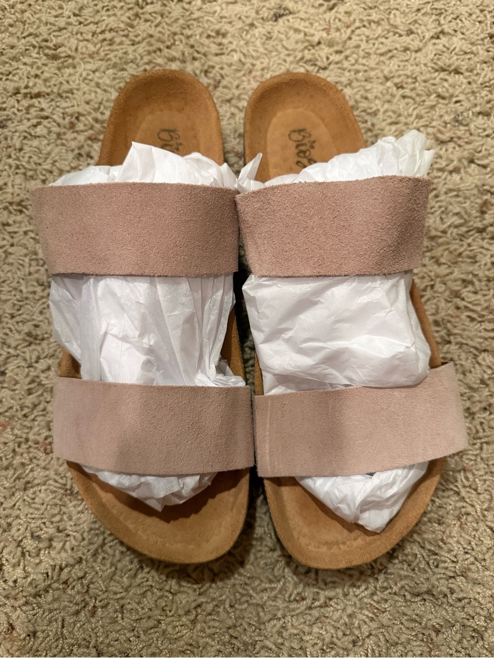 BioStep suede sandals